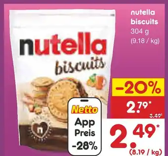 Netto Marken-Discount Nutella biscuits Angebot