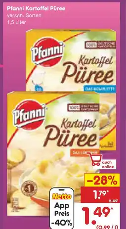 Netto Marken-Discount Pfanni kartoffel püree Angebot