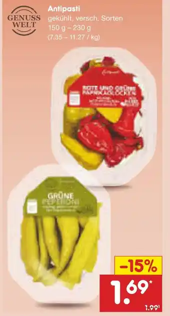Netto Marken-Discount Genusswelt antipasti Angebot