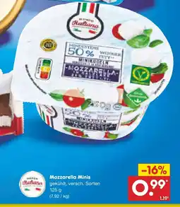 Netto Marken-Discount Mozzarella minis Angebot