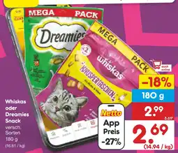 Netto Marken-Discount Whiskas knuspertaschen Angebot