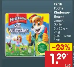 Netto Marken-Discount Ferdi fuchs kindersortiment Angebot