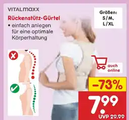 Netto Marken-Discount Vitalmaxx rückenstütz-gürtel Angebot