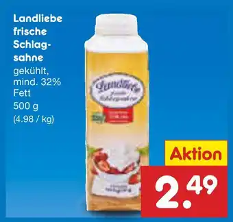 Netto Marken-Discount Landliebe frische schlagsahne Angebot
