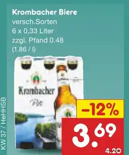 Netto Marken-Discount Krombacher biere Angebot