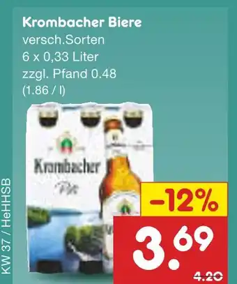 Netto Marken-Discount Krombacher biere Angebot