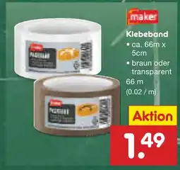 Netto Marken-Discount Maker klebeband braun Angebot