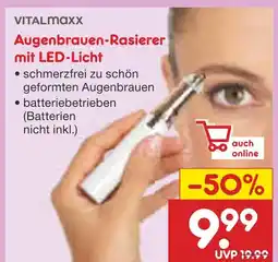 Netto Marken-Discount Vitalmaxx augenbrauen-rasierer mit led-licht Angebot