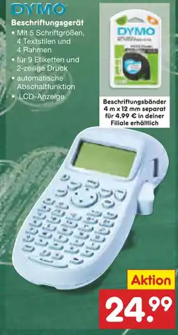 Netto Marken-Discount Dymo beschriftungsgerät Angebot