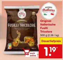 Netto Marken-Discount Mondo italiano original italienische fusilli tricolore Angebot