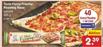 Netto Marken-Discount Tante fanny frischer pizzateig riese Angebot