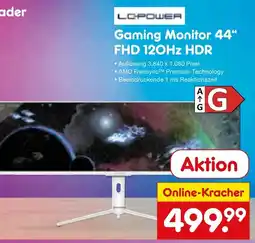 Netto Marken-Discount Lc power gaming monitor 44“ fhd 120hz hdr Angebot