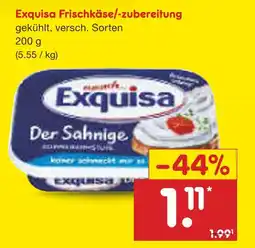 Netto Marken-Discount Exquisa frischkäse/-zubereitung Angebot