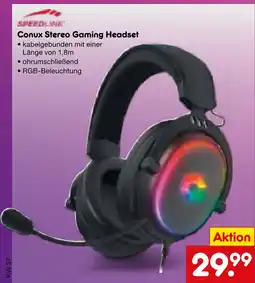 Netto Marken-Discount Speedlink conux stereo gaming headset Angebot