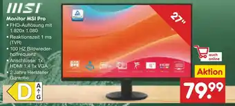 Netto Marken-Discount Msi monitor msi pro Angebot