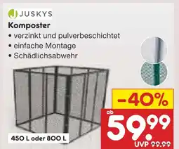 Netto Marken-Discount Juskys komposter 450 l Angebot
