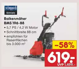 Netto Marken-Discount Scheppach balkenmäher bms 196-88 Angebot