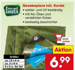 Netto Marken-Discount Landgrill garten gewebeplane inkl. kordel Angebot