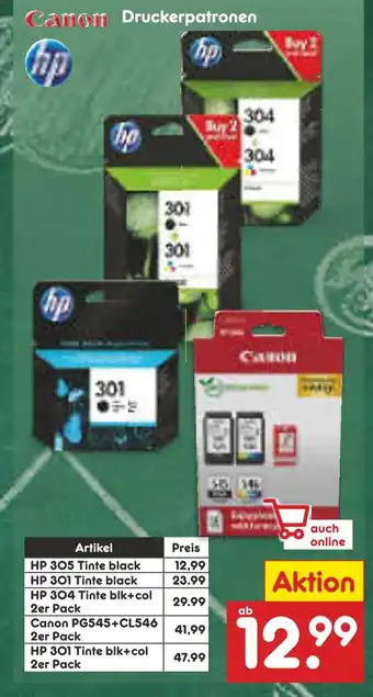 Netto Marken-Discount Hp druckerpatronen Angebot