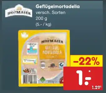 Netto Marken-Discount Geflügelmortadella Angebot