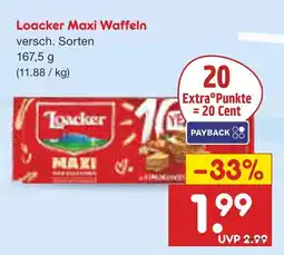 Netto Marken-Discount Loacker maxi waffeln Angebot