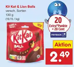 Netto Marken-Discount Kit kat & lion balls Angebot