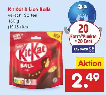 Netto Marken-Discount Kit kat & lion balls Angebot