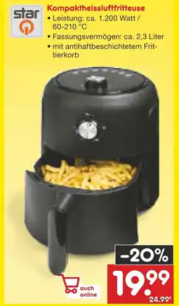Netto Marken-Discount Star kompaktheissluftfritteuse Angebot