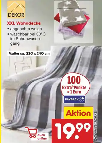 Netto Marken-Discount Dekor xxl wohndecke Angebot