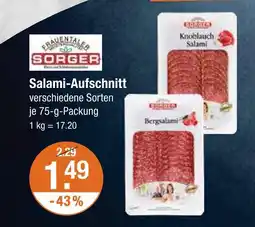 V Markt Sorger knoblauch salami Angebot
