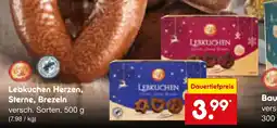 Netto Marken-Discount Lebkuchen herzen, sterne, brezeln Angebot