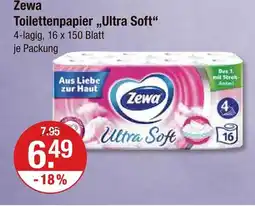 V Markt Zewa toilettenpapier ultra soft Angebot