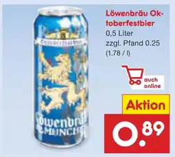 Netto Marken-Discount Löwenbräu oktoberfestbier Angebot