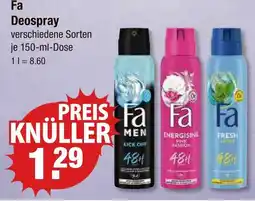 V Markt Fa men kick off deospray Angebot