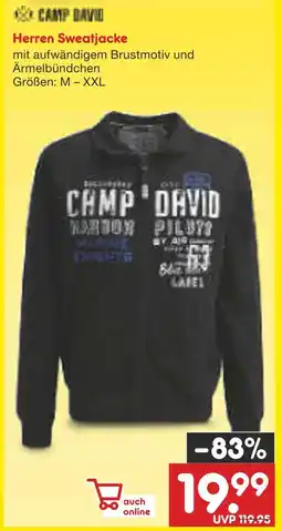Netto Marken-Discount Camp david herren sweatjacke Angebot