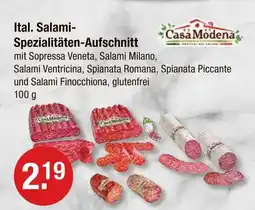 V Markt Casa modena ital. salami-spezialitäten-aufschnitt Angebot