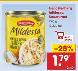 Netto Marken-Discount Hengstenberg mildessa sauerkraut Angebot