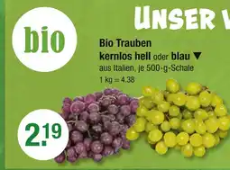 V Markt Bio trauben kernlos hell Angebot