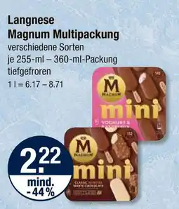 V Markt Langnese magnum multipackung Angebot