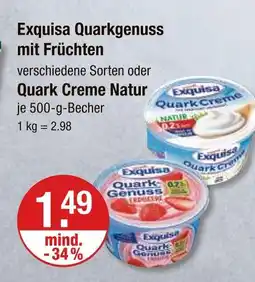 V Markt Exquisa quarkgenuss mit früchten Angebot