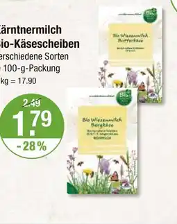 V Markt Kärntnermilch bio wiesemilch butterkäse Angebot