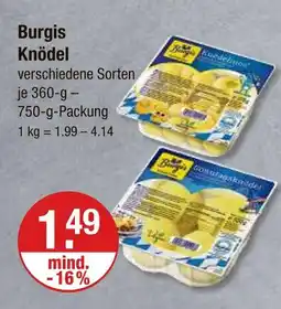 V Markt Burgis knödel Angebot