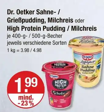 V Markt Dr. oetker sahne pudding Angebot
