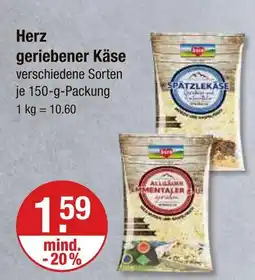 V Markt Herz spätzlekäse geriebener käse Angebot