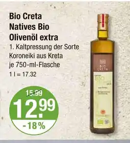 V Markt Bio creta natives bio olivenöl extra Angebot
