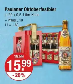 V Markt Paulaner oktoberfestbier Angebot