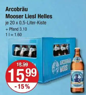 V Markt Arcobräu mooser liesl helles Angebot