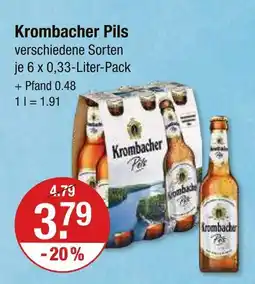 V Markt Krombacher pils Angebot