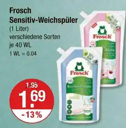V Markt Frosch sensitiv-weichspüler Angebot
