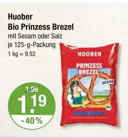 V Markt Huober bio prinzess brezel Angebot